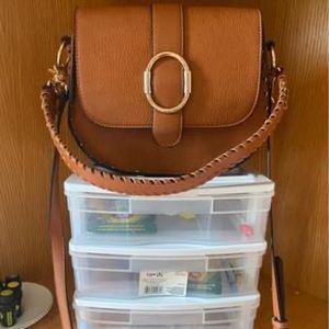 Poppy and Peonies Saddle Bag